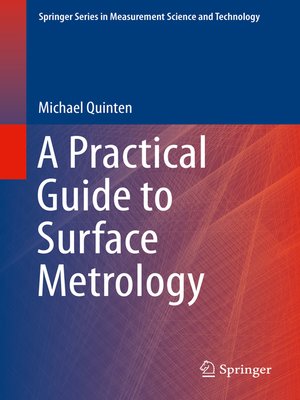 cover image of A Practical Guide to Surface Metrology
